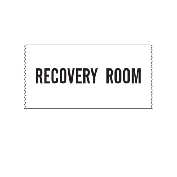 Printed Chart Tape - Recovery Room
